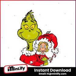 Christmas Cindy Lou And Grinch SVG Digital Cutting File