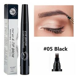 5 Colors Microblading Eyebrow Pen Waterproof Liquid Eyebrow Pencil Long Lasting Eyebrow