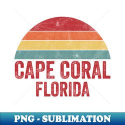 Cape Coral Florida - Modern Sublimation PNG File - Vibrant and Eye-Catching Typography