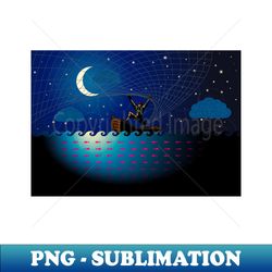 Fishing at night - PNG Sublimation Digital Download - Unleash Your Inner Rebellion