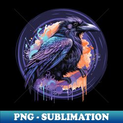 Unleash Your Inner Raven Dark and Majestic - Professional Sublimation Digital Download - Bring Your Designs to Life