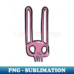 Pink Bunny Skull - PNG Sublimation Digital Download - Transform Your Sublimation Creations