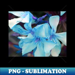Blue flowers - Signature Sublimation PNG File - Unlock Vibrant Sublimation Designs