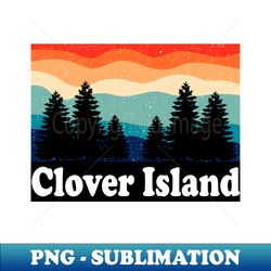 Clover Island Alaska Retro - Premium Sublimation Digital Download - Vibrant and Eye-Catching Typography