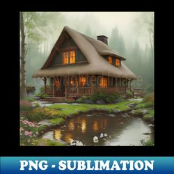 A Cozy and Inviting Retreat - PNG Transparent Sublimation Design - Unleash Your Creativity