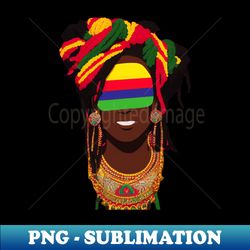 Reggae Pride Rasta Woman - Digital Sublimation Download File - Perfect for Creative Projects