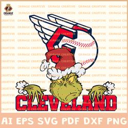 Cleveland Guardians Svg Files, MLB Guardians Logo Clipart, Grinch Vector, Svg Files for Cricut Silhouette, Digital