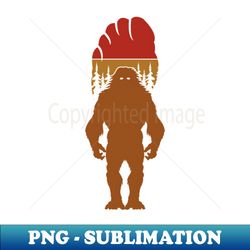 Bigfoot Footprint - Sublimation-Ready PNG File - Unleash Your Creativity