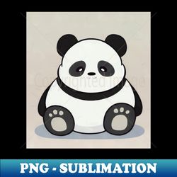 Cute cartoon panda sitting - Creative Sublimation PNG Download - Bring Your Designs to Life