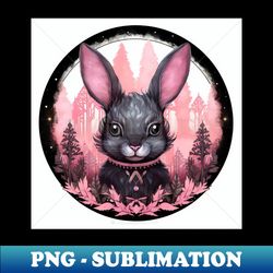 Cute Bunny - Retro PNG Sublimation Digital Download - Perfect for Creative Projects