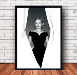 Grace Kelly Poster Canvas Wall Art Family Decor, Home Decor,Frame Option