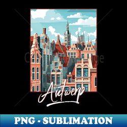 Antwerp - PNG Transparent Sublimation Design - Instantly Transform Your Sublimation Projects