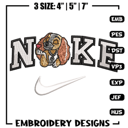 Nike dog embroidery design, Dog embroidery, Nike design, Embroidery shirt, Embroidery file, Digital download