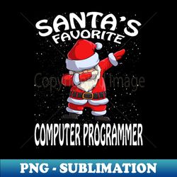 Santas Favorite Computer Programmer Christmas - Exclusive PNG Sublimation Download - Bring Your Designs to Life