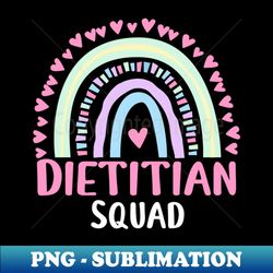 Dietitian Squad Party Matching Womens Appreciation Rainbow - Instant Sublimation Digital Download - Create with Confidence