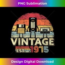 1975 . Vintage Birthday Gift, Funny Music, Tech Humor - Minimalist Sublimation Digital File - Striking & Memorable Impressions