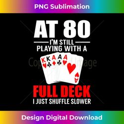 Special 80th Birthday Poker  Vintage 1939 Dude Gift - Contemporary PNG Sublimation Design - Channel Your Creative Rebel