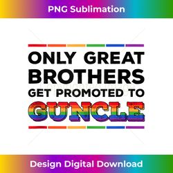 Mens Only Great Brothers Get Promoted To Guncle Gay Uncle To Be Tank Top - Sophisticated PNG Sublimation File - Elevate Your Style with Intricate Details