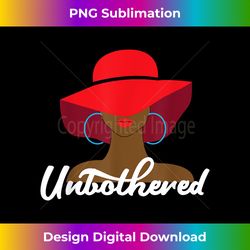 Unbothered Black Queen With Red Easter Hat - Urban Sublimation PNG Design - Striking & Memorable Impressions