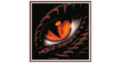 Dragons Eye - Cross Stitch Pattern - Dragon Cross Stitch - Year of the Dragon - PDF Counted Vintage Pattern
