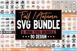 Fall Autumn Mega SVG Bundle 90 Design
