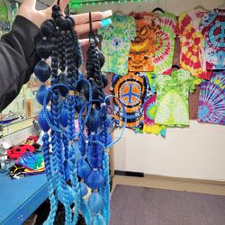 Black to blue ombre (festival braids/Rave braids)