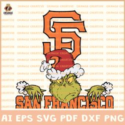 San Francisco Giants Svg Files, MLB Giants Logo Clipart, Grinch Vector, Svg Files for Cricut Silhouette, Digital