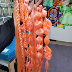 Orange Burst (Festival Hair/Rave Braids)