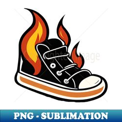Formal shoes with flames around them - Aesthetic Sublimation Digital File - Bold & Eye-catching