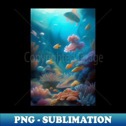 fish aquarium - premium sublimation digital download - create with confidence