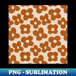 Fall retro floral pattern 1 - Stylish Sublimation Digital Download - Boost Your Success with this Inspirational PNG Download