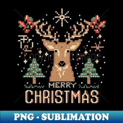 Merry Christmas Filthy Animal  Sweater - PNG Transparent Sublimation File - Spice Up Your Sublimation Projects