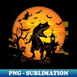 Halloween Dinosaur Pumpkin - PNG Sublimation Digital Download - Revolutionize Your Designs