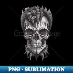 Cool Skull - PNG Transparent Digital Download File for Sublimation - Perfect for Sublimation Mastery