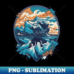 nature landscape ghosts - Stylish Sublimation Digital Download - Instantly Transform Your Sublimation Projects