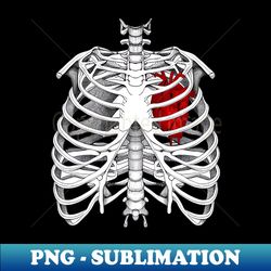 Human Anatomy Ribcage - PNG Sublimation Digital Download - Perfect for Personalization
