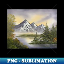 Mountain Landscape - Vintage Sublimation PNG Download - Bring Your Designs to Life