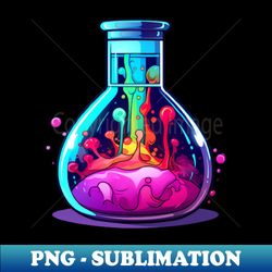 Chemistry Lesson Lab Vial - Retro PNG Sublimation Digital Download - Unlock Vibrant Sublimation Designs