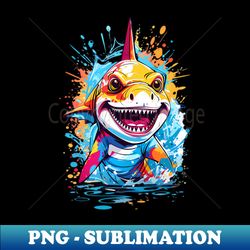 Shark - Decorative Sublimation PNG File - Unleash Your Inner Rebellion