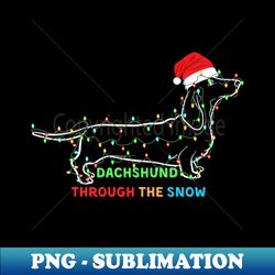 Dachshund Christmas - Elegant Sublimation PNG Download - Unleash Your Creativity