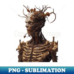 Zombie man skeleton - PNG Transparent Sublimation Design - Capture Imagination with Every Detail