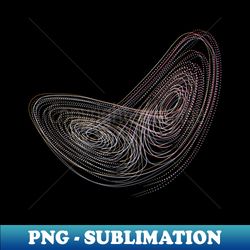 Lorenz attractor - Instant PNG Sublimation Download - Bring Your Designs to Life