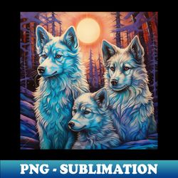 Wolfdogs Painting - Trendy Sublimation Digital Download - Defying the Norms