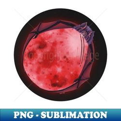 Blood Moon Front - Retro PNG Sublimation Digital Download - Bring Your Designs to Life