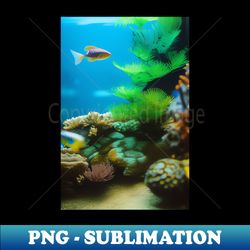 fish aquarium - instant sublimation digital download - add a festive touch to every day