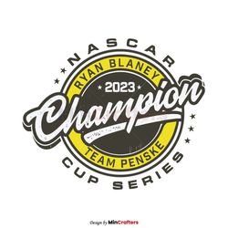 NASCAR Cup Series Champion Ryan Blaney SVG Download