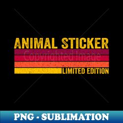 Animal Sticker - Digital Sublimation Download File - Stunning Sublimation Graphics