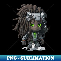 ghost mini with dreads - Professional Sublimation Digital Download - Unlock Vibrant Sublimation Designs