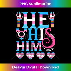 She Her Hers LGBT Transgender Trans Pride Flag Gay Lesbian Tank To - Classic Sublimation PNG File - Pioneer New Aesthetic Frontiers