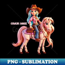 cowgirl barbie pink - professional sublimation digital download - unleash your creativity